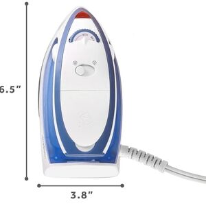Sunbeam Blue and White Compact Iron